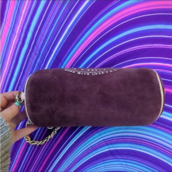 Juicy Couture Y2K Scottie Dog Dark Brown Terry Cloth Barrell Shoulder Bag!! - Picture 7 of 11